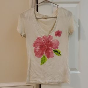 Hollister flower shirt